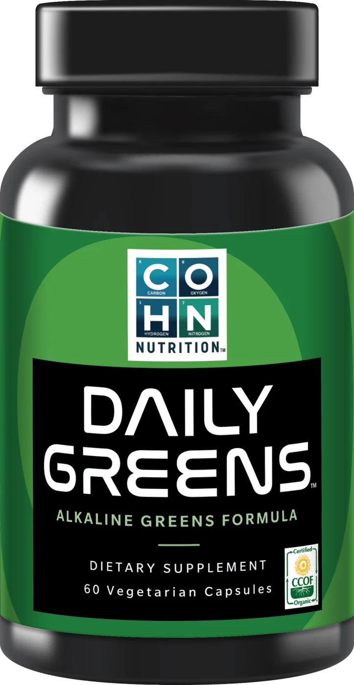 Daily Greens bottle, 60 vegetarian capsules